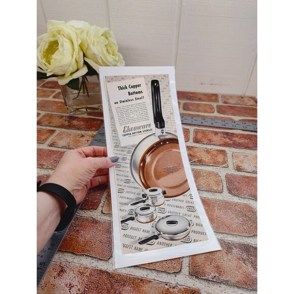 1950 Ekco Electroware Copper‎ Bottom Utensils Pans Pots Kitchen Vtg Print Ad - Picture 3 of 6